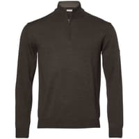 Aston Half Zip Merino Pullover Men Dark Green - view: 0