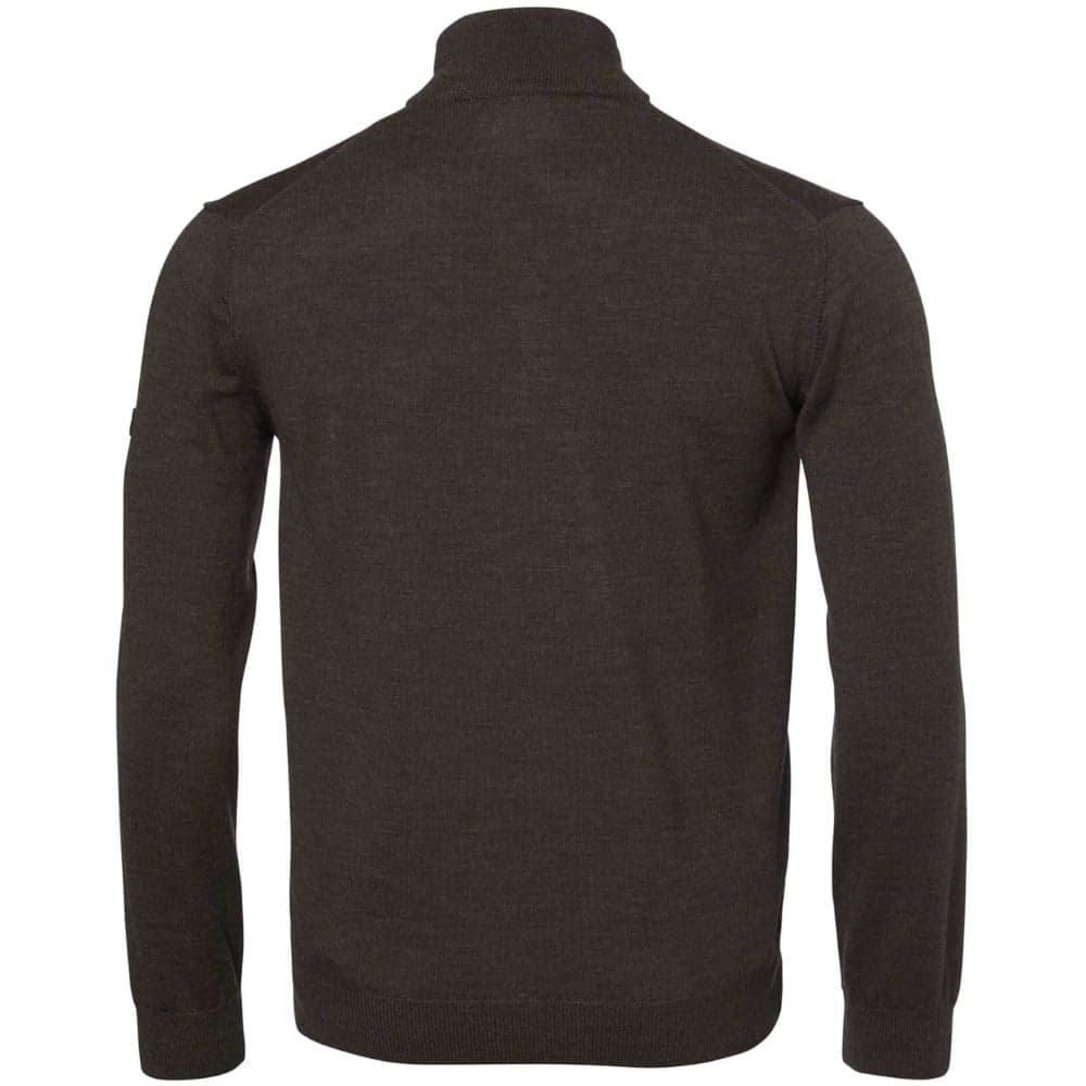 Aston Half Zip Merino Pullover Men Dark Green, view: 1
