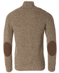Groby Half Zip Ol Pullover Saddle Brown Neps - view: 1