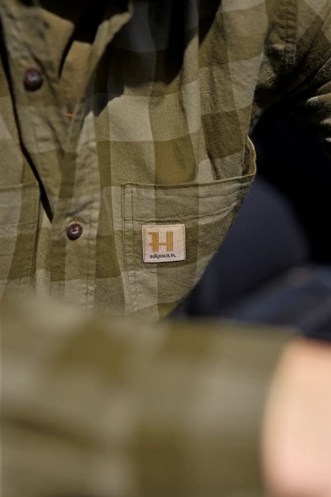 Scandinavian L/S Unisex, tumman oliivinvihreä ruudullinen, view: 5