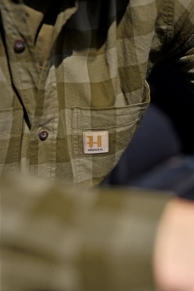 Scandinavian L/S Unisex, tumman oliivinvihreä ruudullinen, view: 5