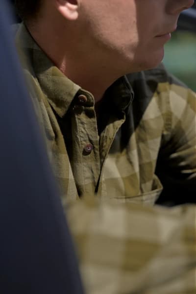 Scandinavian L/S Unisex, tumman oliivinvihreä ruudullinen, view: 6