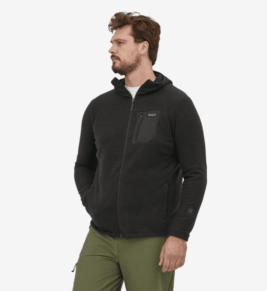 M's R1 Air Full-Zip Hoody Black, view: 1