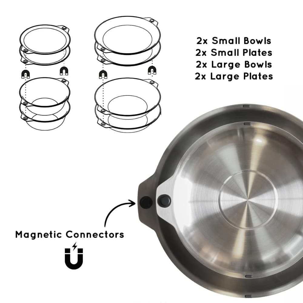 Full-Windsor Magware Bowls-Plates Double Set, view: 6