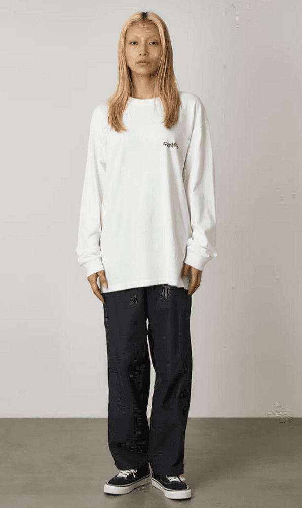 Gecko pitkähihainen T-paita, valkoinen, view: 3