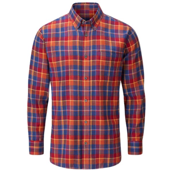 M's Ilkley Flannel Shirt Red Check, view: 0