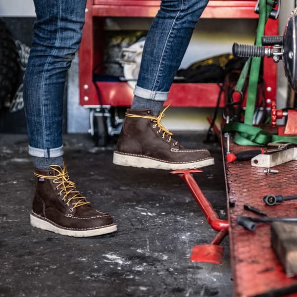 W's Bull Run Moc Toe 6'' Brown, view: 5