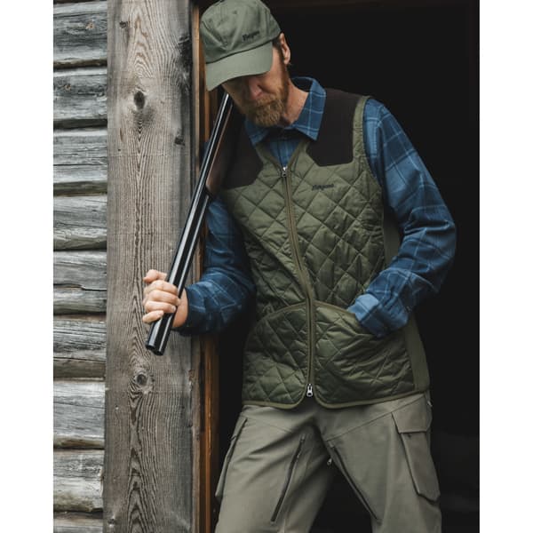 Drevsjø Insulated Vest Dark Olive Green, view: 5