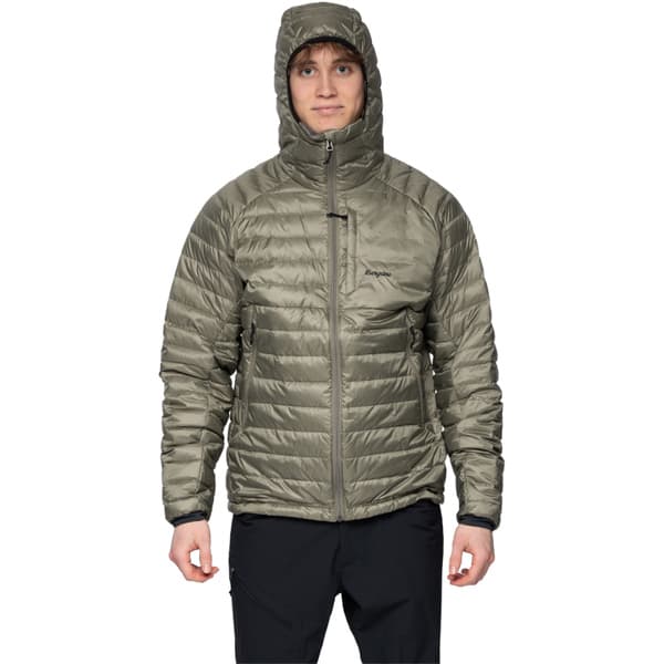 M's Vaagaa Light Down Jacket Hood Green Mud, view: 5