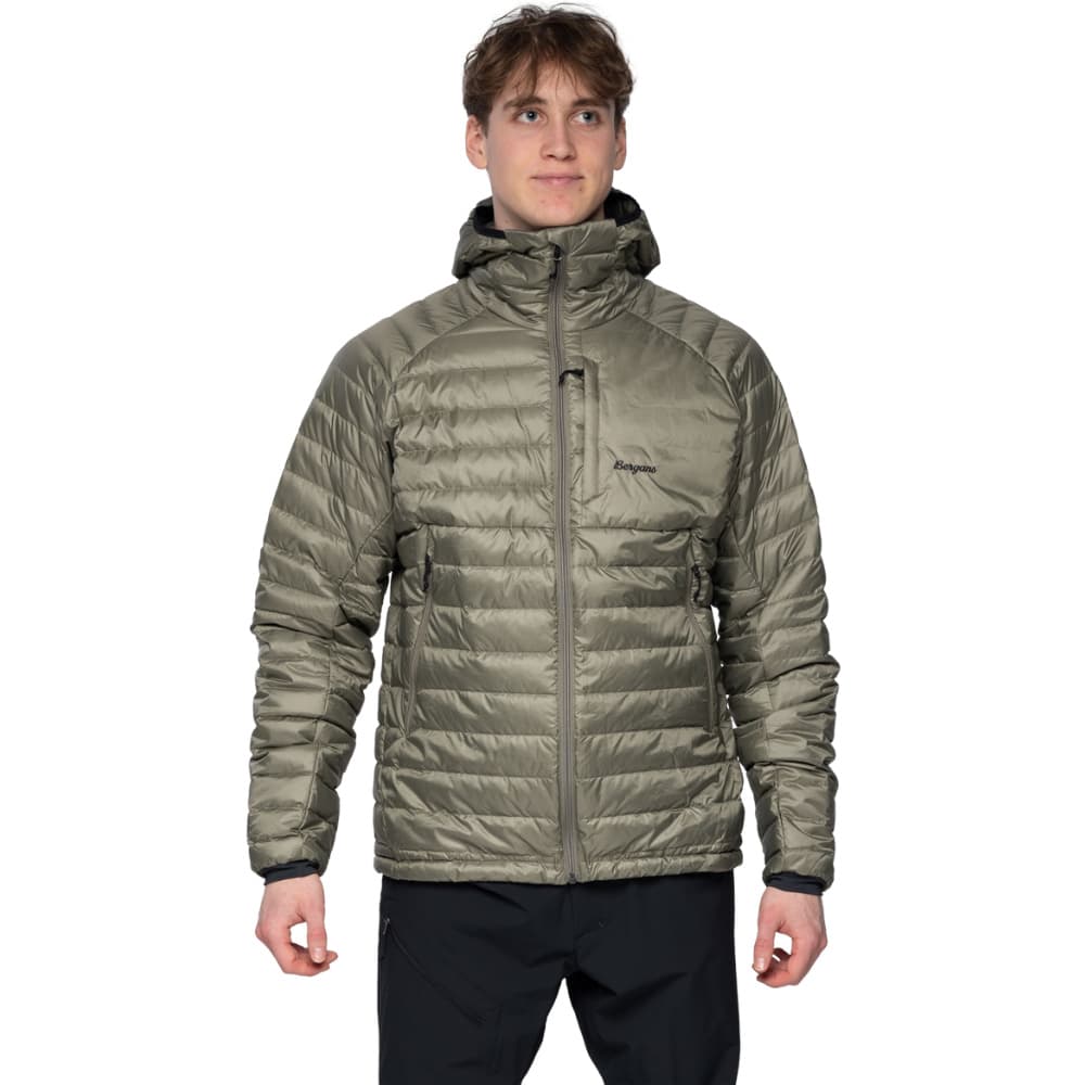 M's Vaagaa Light Down Jacket Hood Green Mud, view: 1