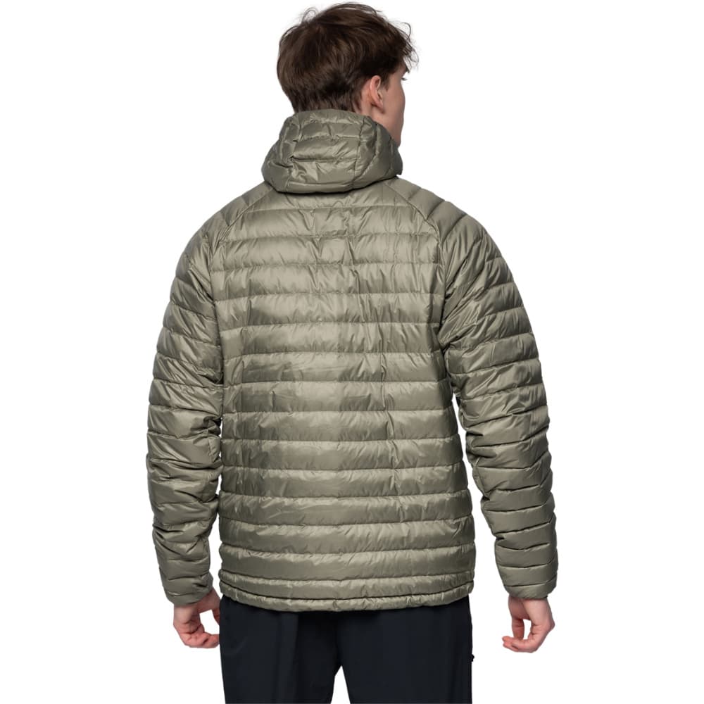 M's Vaagaa Light Down Jacket Hood Green Mud, view: 3