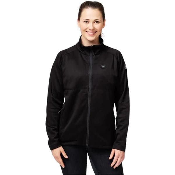 Heatx Heated Fleece Sweater Womens Black, view: 2