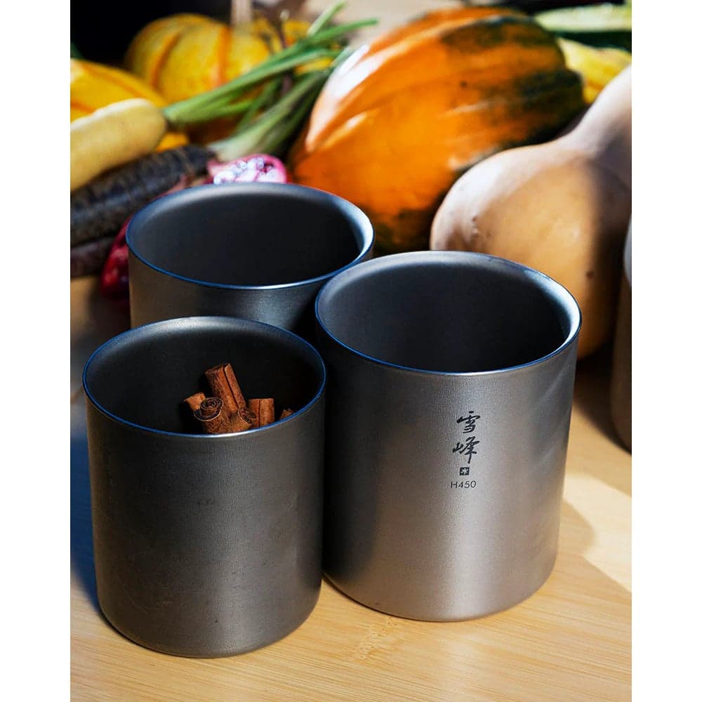 Titanium Double Wall H450 Stacking Mug, view: 4