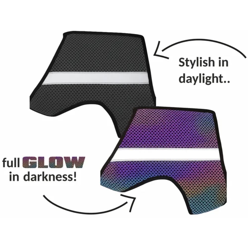 Glow-heijastinliivi, musta, view: 2