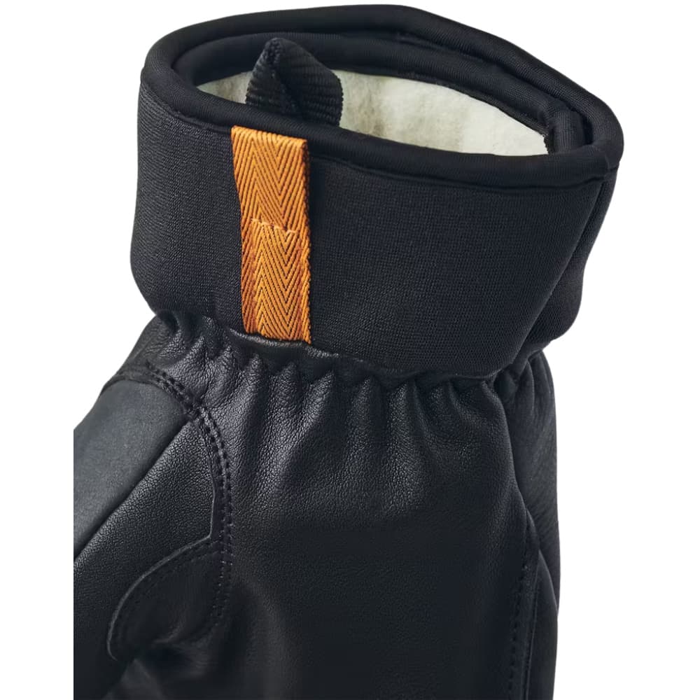 Army Leather Wool Terry 5 Finger Grey, view: 4