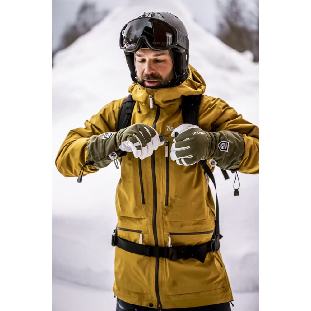 Army Leather Heli Ski 5 Finger Olive, view: 8