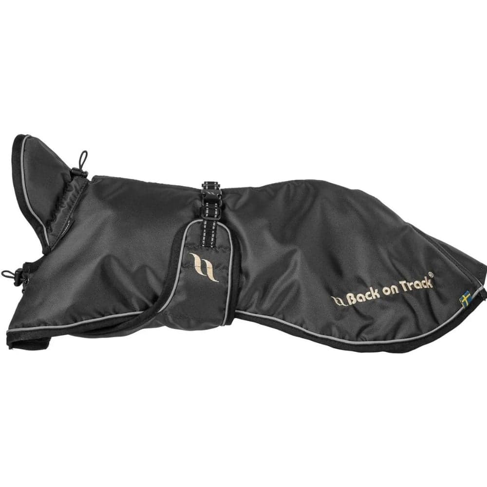 Stanley -vuorillinen koiran sadetakki, 70–90 cm, musta, view: 0