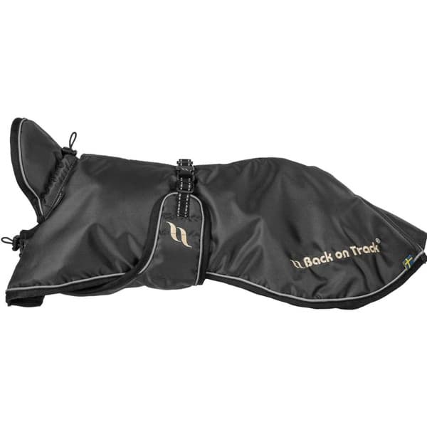 Stanley -vuorillinen koiran sadetakki, 70–90 cm, musta, view: 0