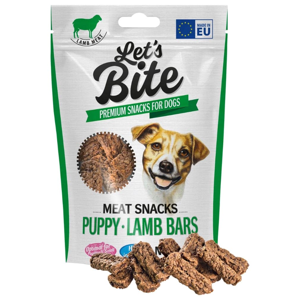 Let's Bite Meat Snacks lammaspatukat pennuille, 80 g, view: 1