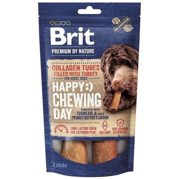 Collagen Tuggrullar Fyllda Med Kalkon 15 cm x 20 mm 2 Pcs, view: 0