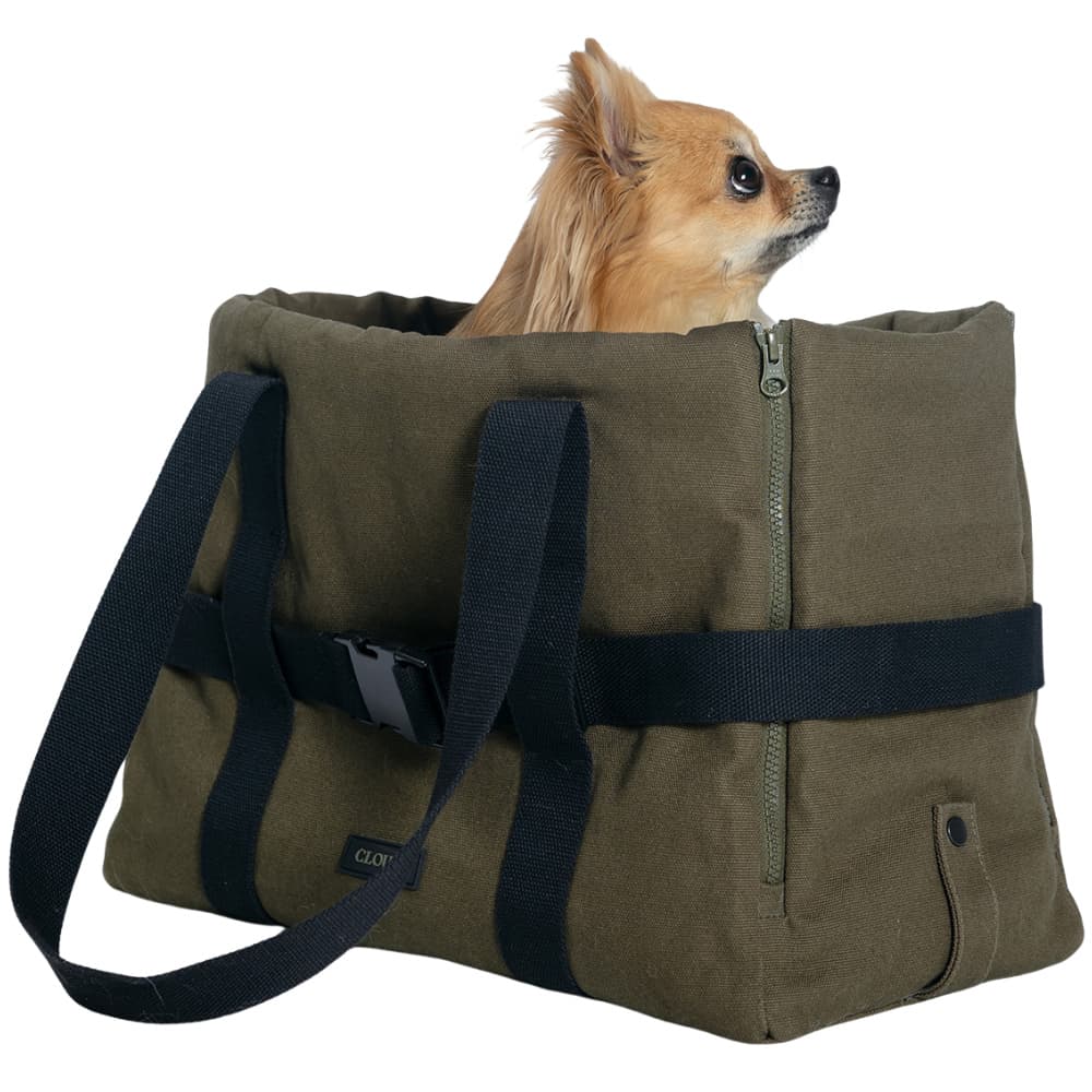 Dog Carrier Turin Canvas Olive, view: 9