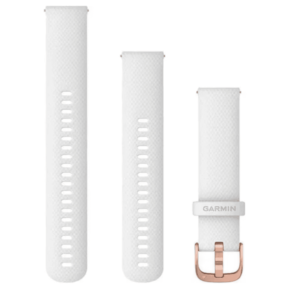 QuickRelease 20 mm silikoniranneke, valkoinen/ruusukulta, view: 0