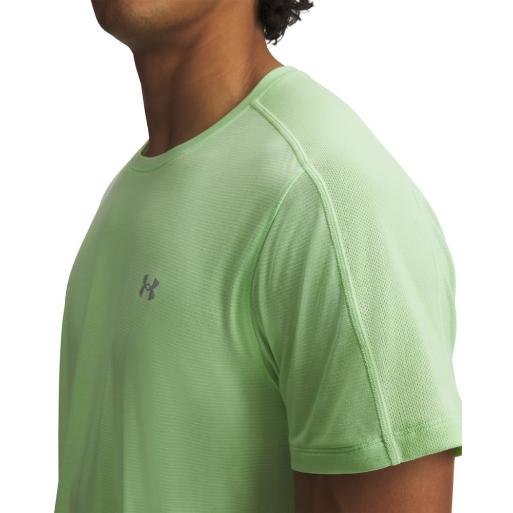 UA Velociti Reflct M's Short Sleeve Lumos Lime, view: 2