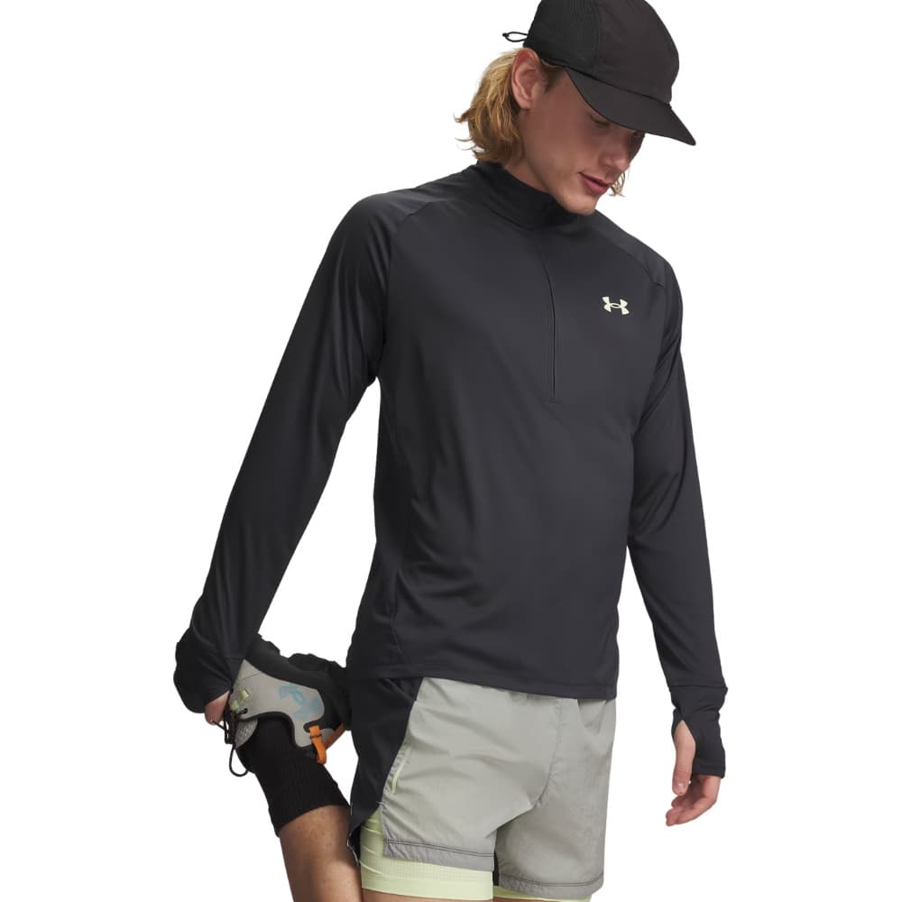 M Explor Trail Run 1/4 Zip Anthracite, view: 0