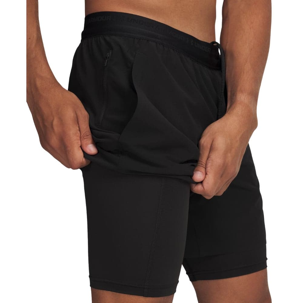 UA Vanish Elite M's 2-in-1 Shorts Black, view: 2
