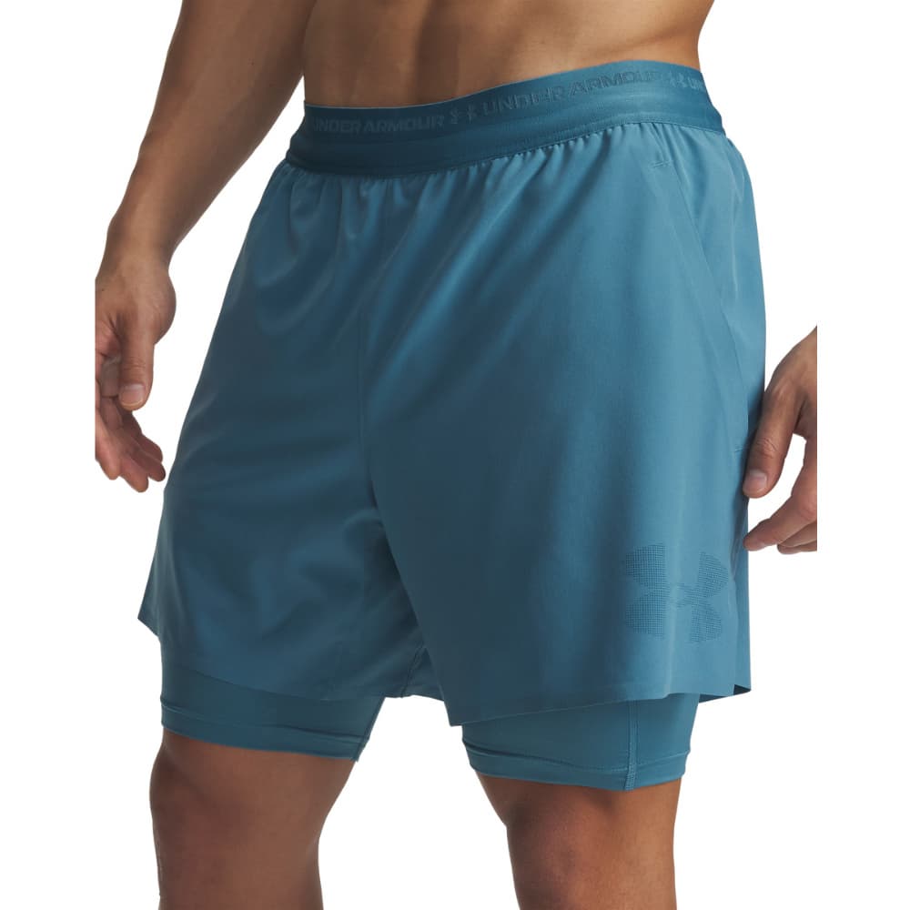 UA Vanish Elite M's 2-in-1 Shorts Boundless Blue, view: 2