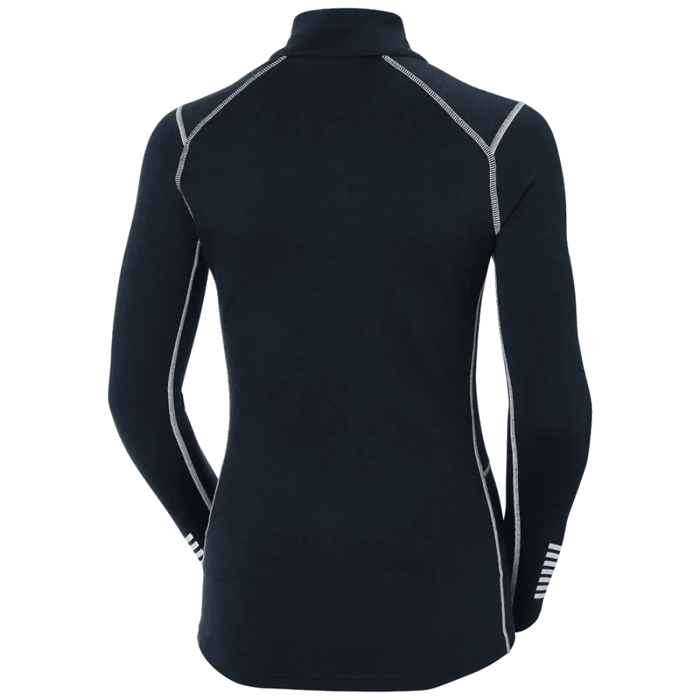 Naisten Lifa Merino Midweight 1/2 Zip -aluspaita, tummansininen, view: 1