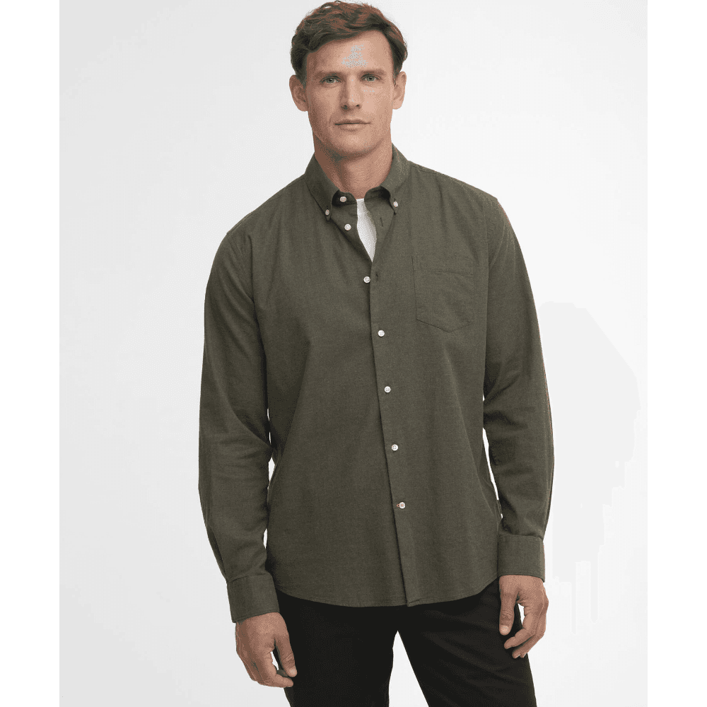 Aukside Shirt Olive Marl, view: 1