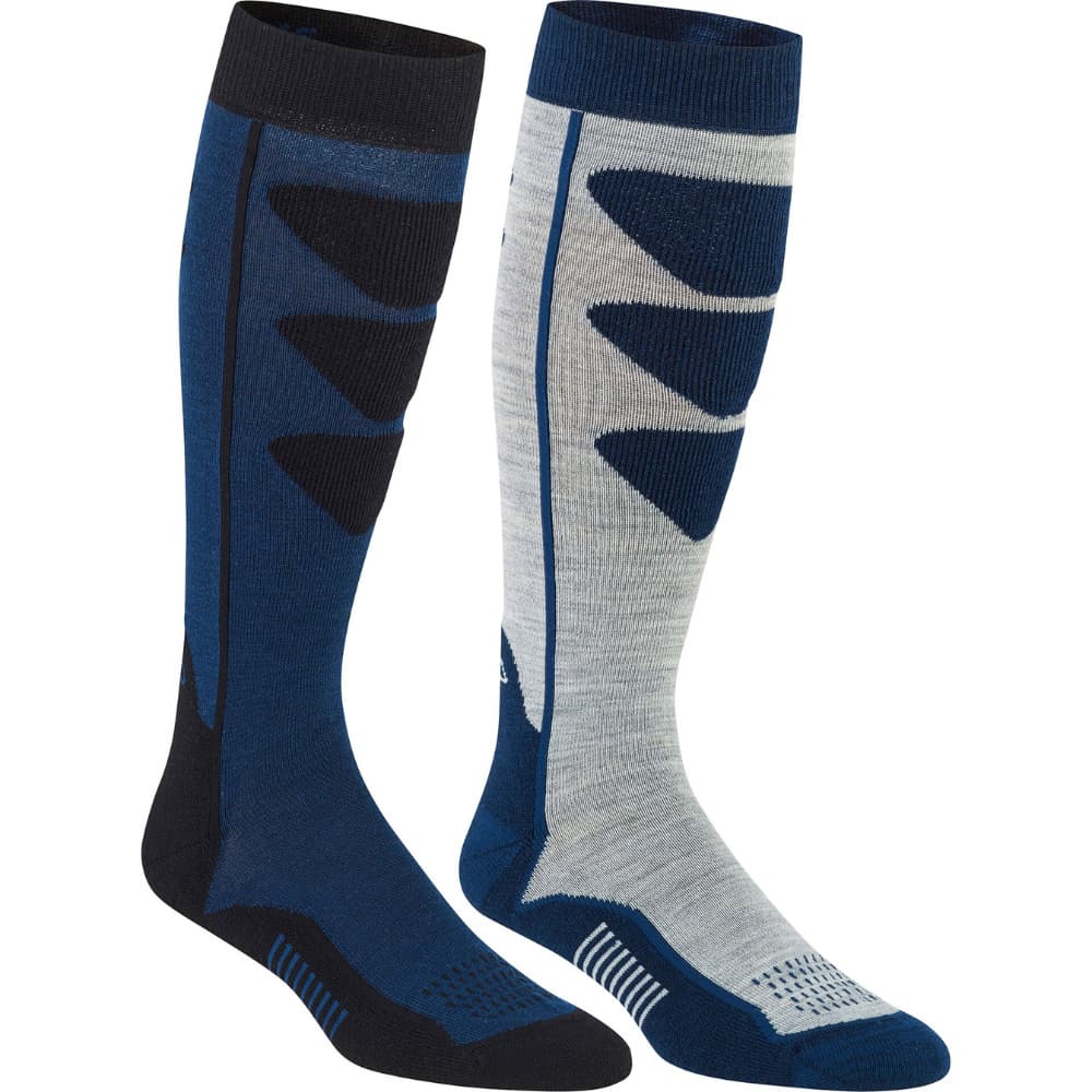 Alpine Ski Socks 2-pack Grey/Navy, view: 0