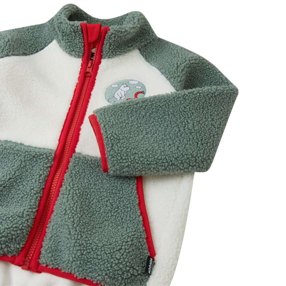 Fleece Sweater Moomin Kramgo Stone Green, view: 2