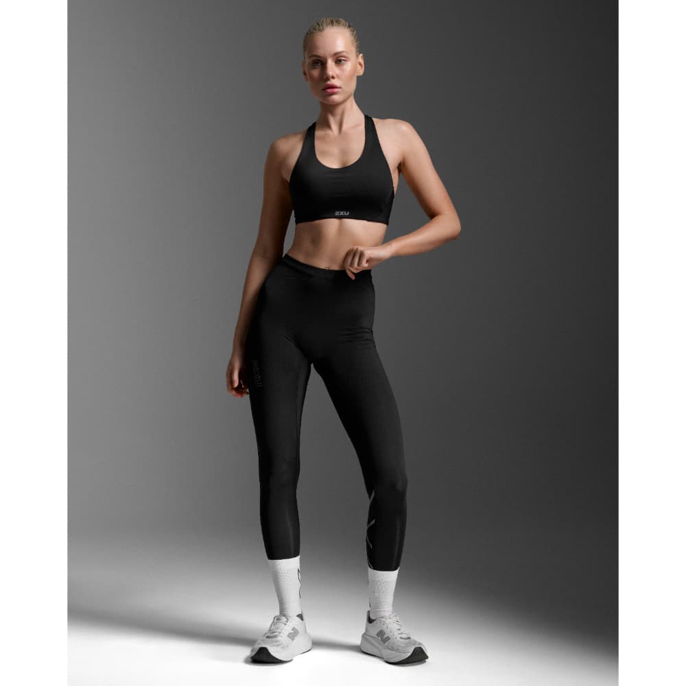Light Speed React Hi-Rise Compression Tights Black/ Black Reflective, view: 0
