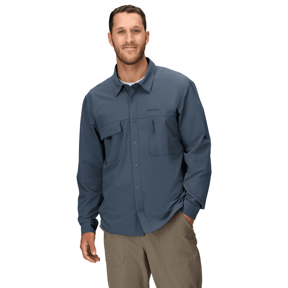 M's Airexchange Upf 40 Overshirt Thunderhead, view: 2