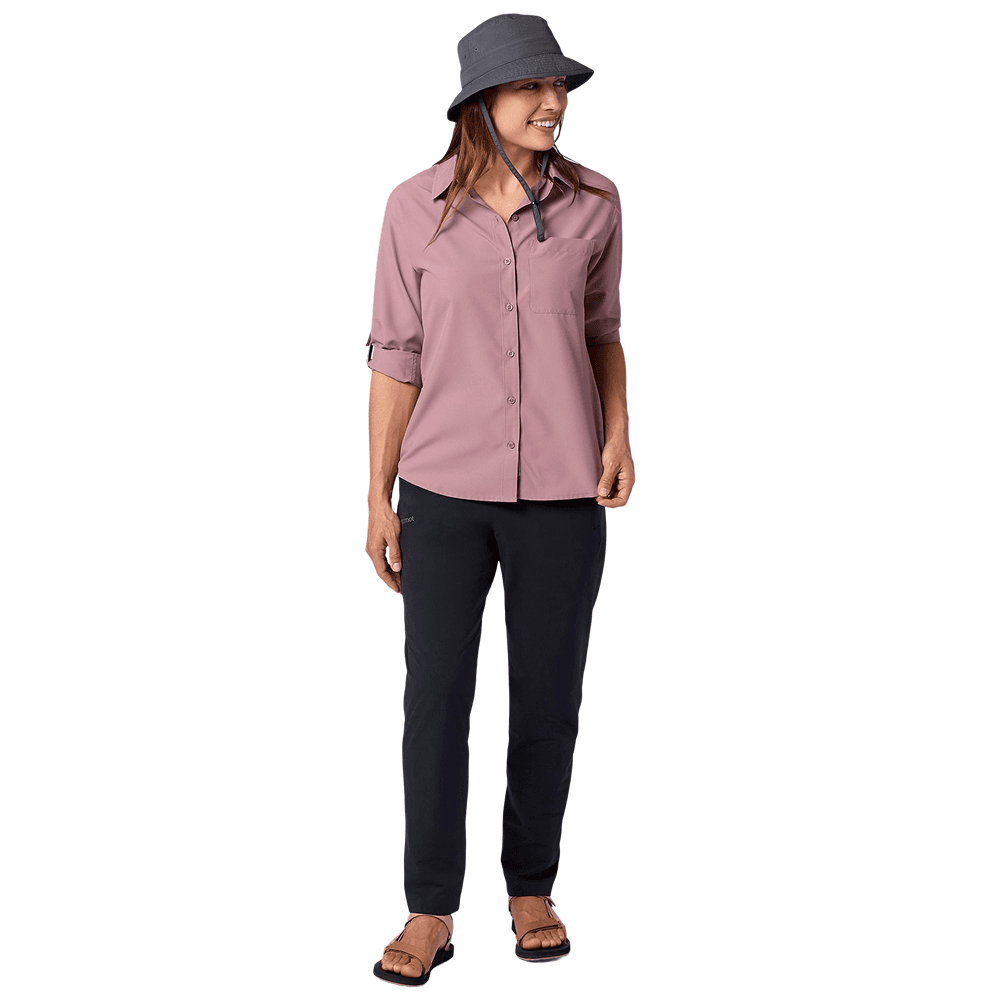 W's Airexchange Upf 40 Ls Shirt Light Mauve, view: 2