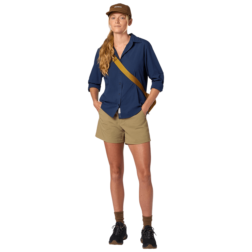 W's Airexchange Ls Shirt Nightfall Navy, view: 2