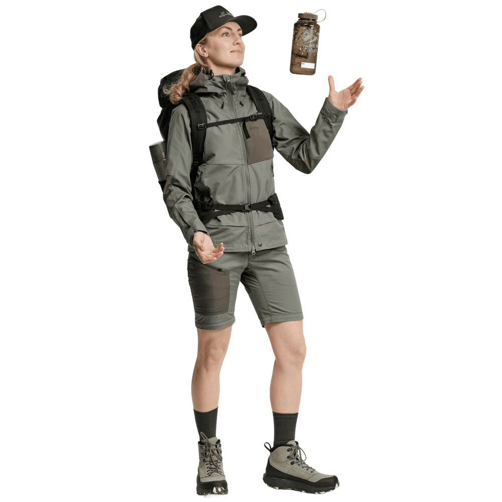 W's Tived Stretch Hybrid Jacket Aloe Green/Forest Green, view: 3