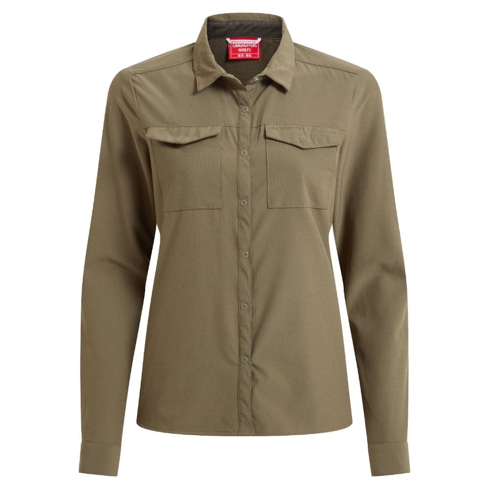 W's Nosilife Pro Long Sleeved Shirt Iii Wild Olive, view: 0