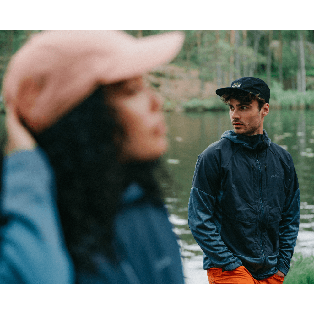 M's Padje Windbreaker Hoodie Dk Sky Blue/Deep Blue, view: 8