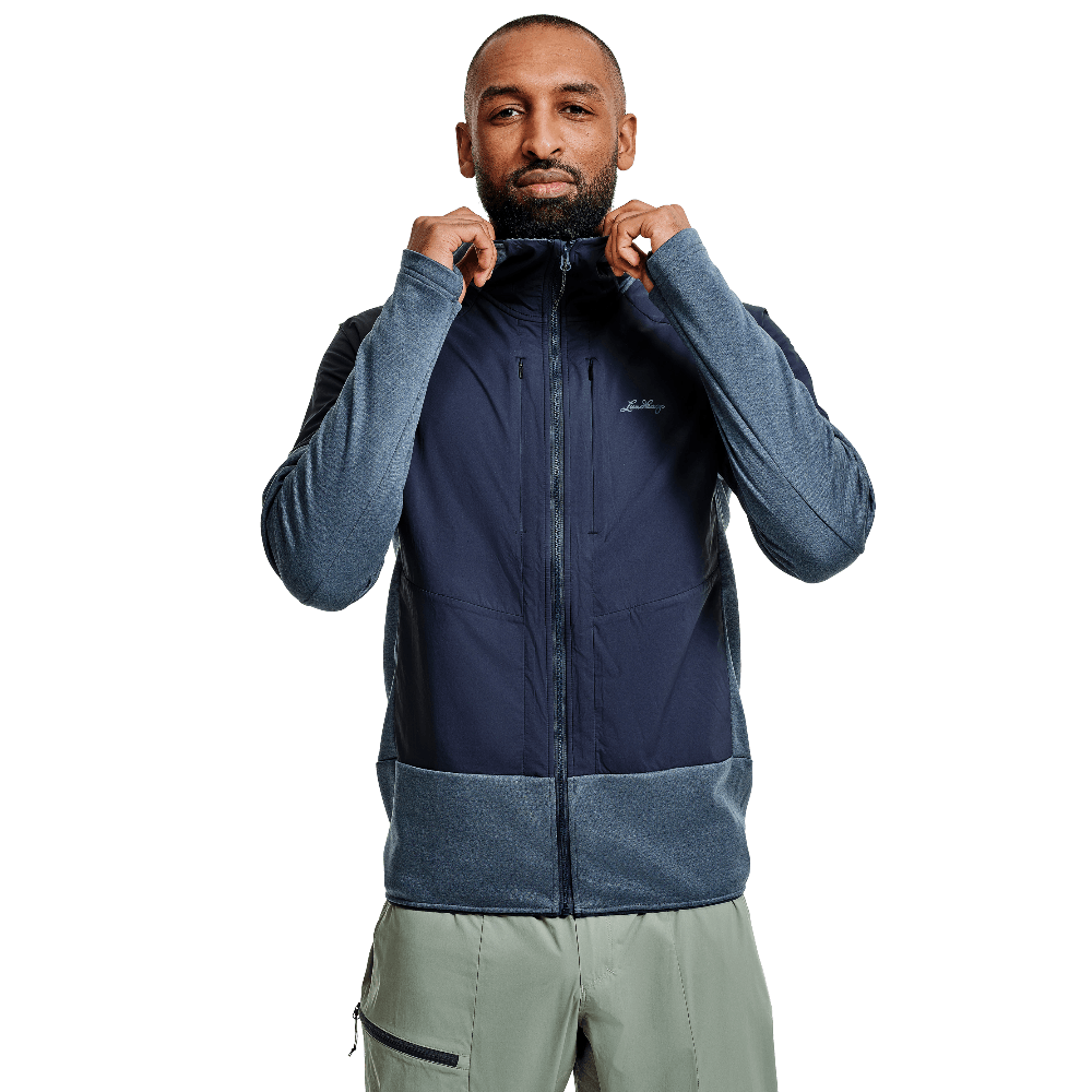 M's Padje Windbreaker Hoodie Dk Sky Blue/Deep Blue, view: 4