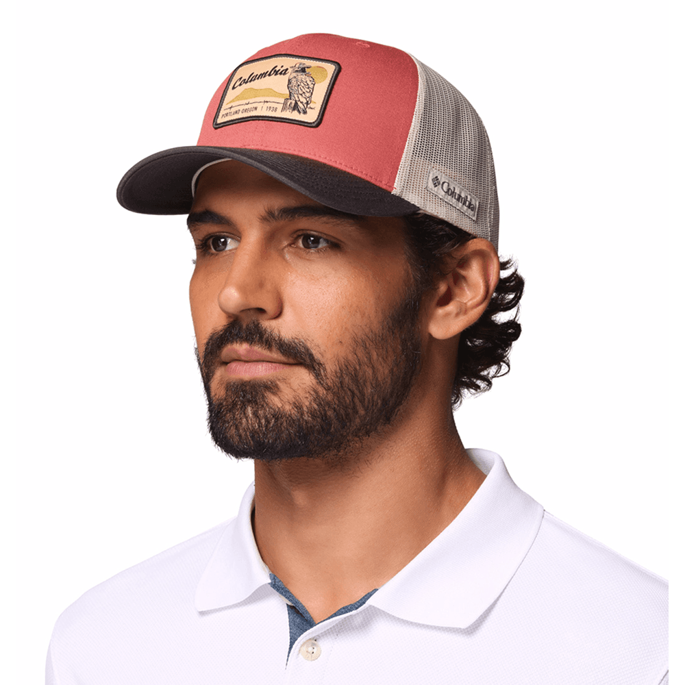 Columbia™ Mesh Snap Back Washed Red, Shark, Dark Stone, Iron, view: 2