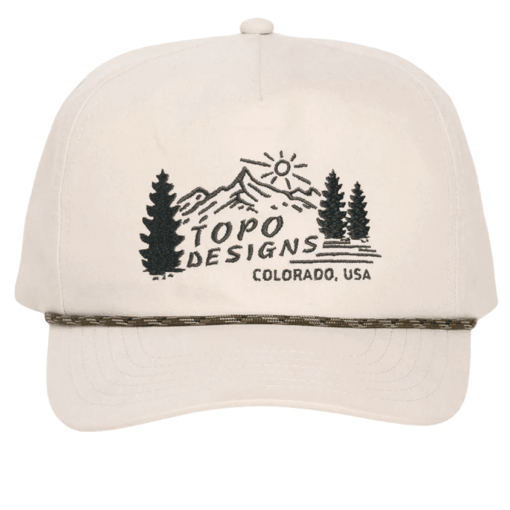 Twill Rope Cap - Mountain Scene Bone White, view: 1