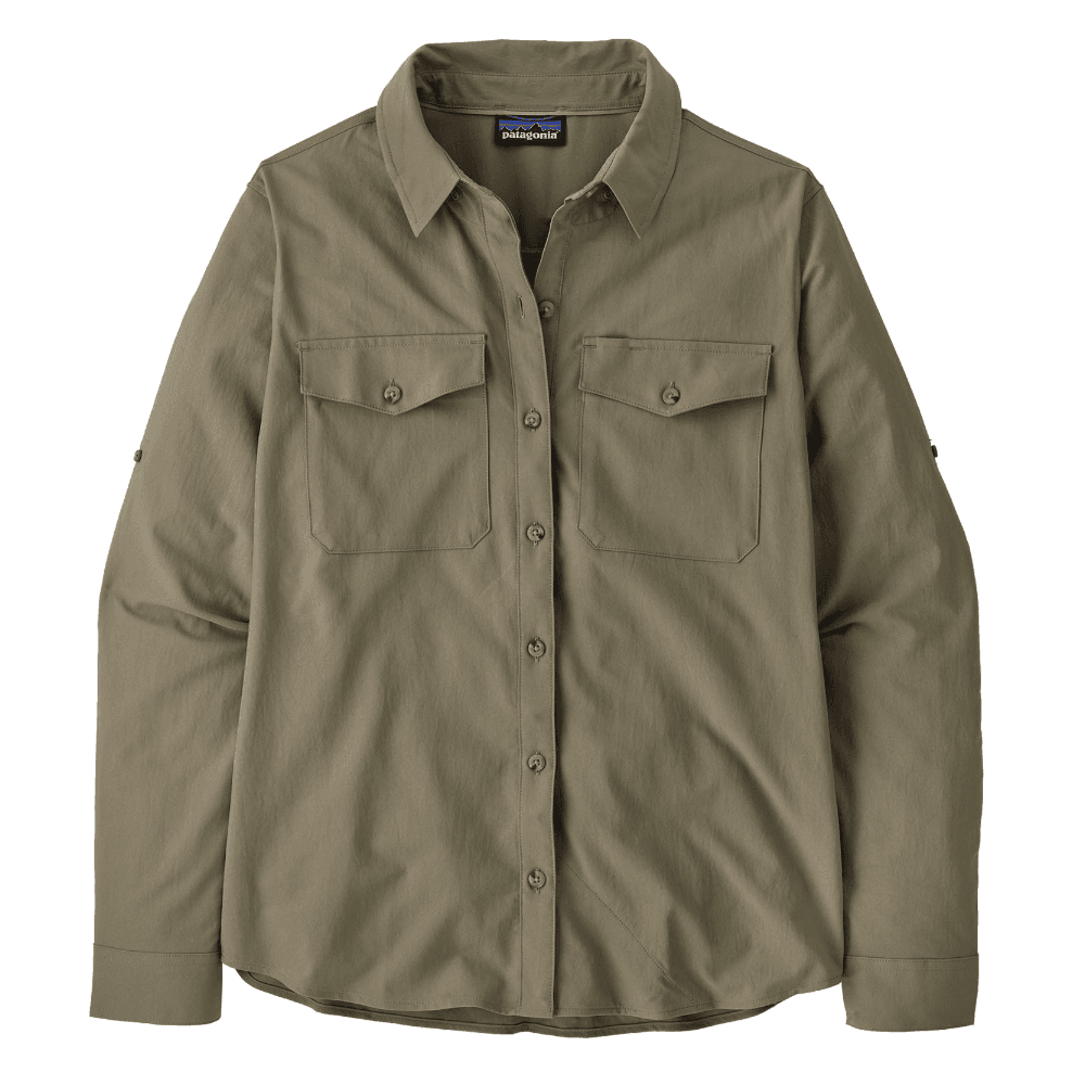 W's L/S Self Guided Sun Shirt River Rock Green, view: 0