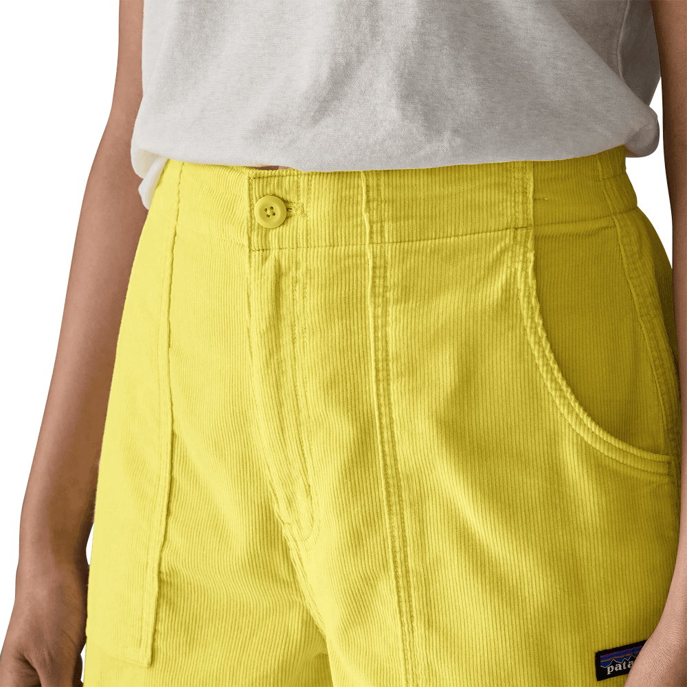 W Retro Cord Shorts Lemon Zest, view: 5