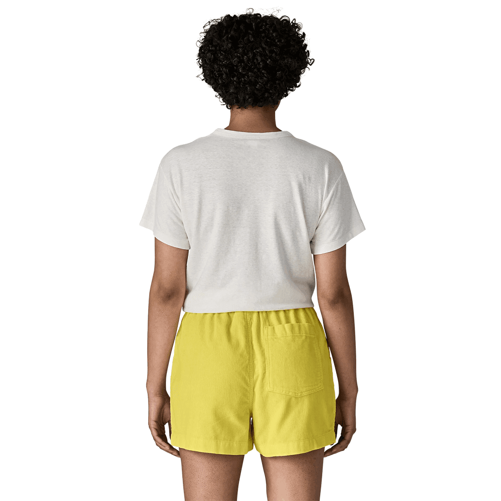 W Retro Cord Shorts Lemon Zest, view: 2
