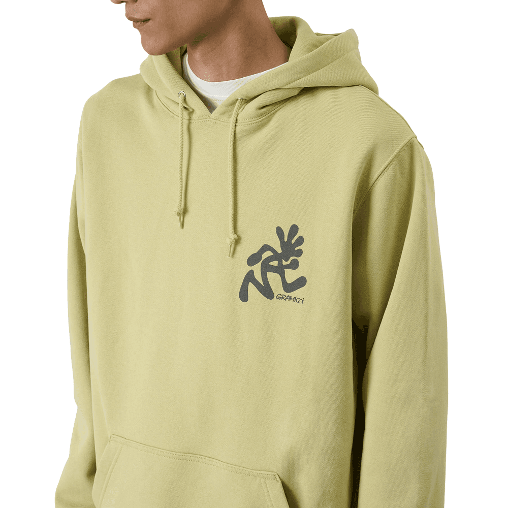 Running Man Hooded Sweatshirt Lime, view: 5