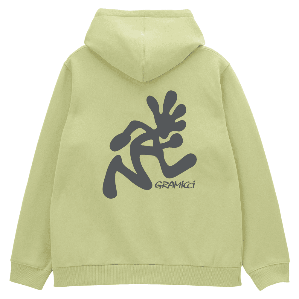 Running Man Hooded Sweatshirt Lime, view: 1