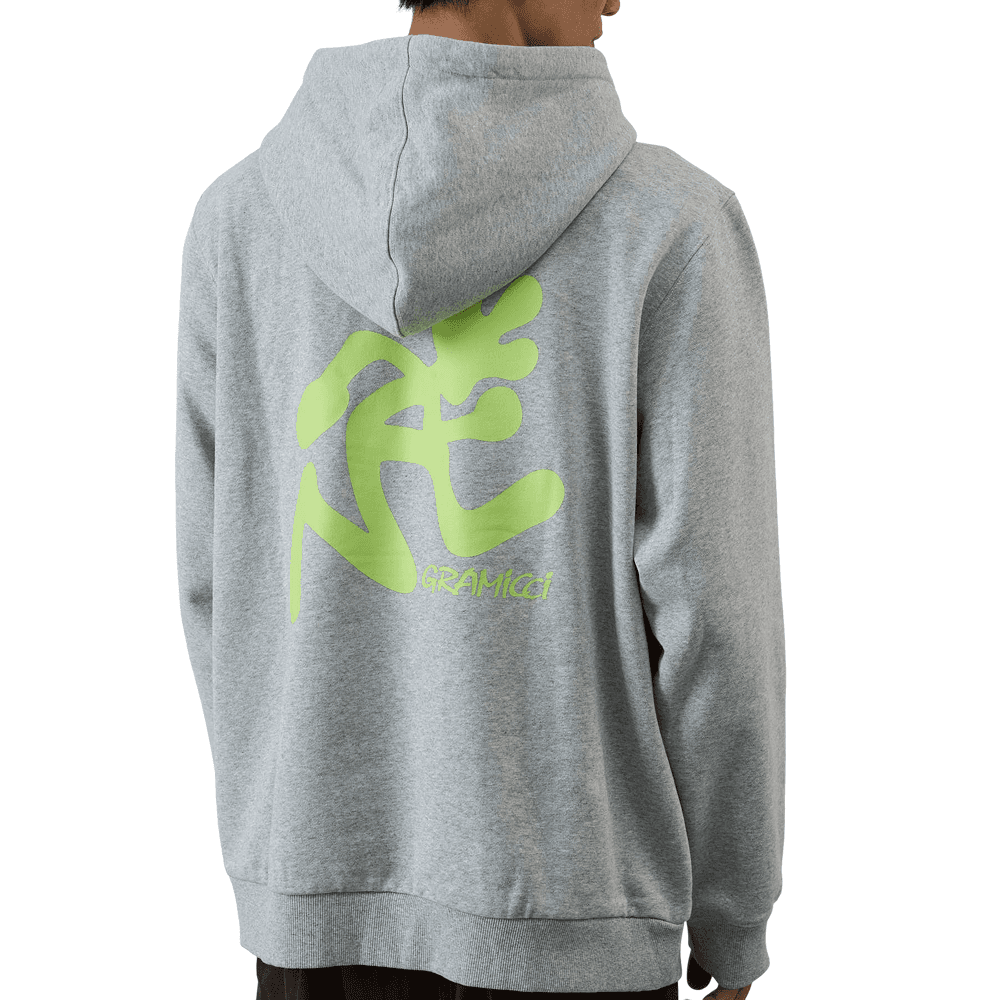 Running Man Hooded Sweatshirt Heather Grey, view: 1